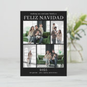 Feliz Navidad Multi Photo Carte de vacances (Debout devant)