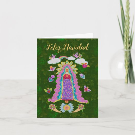 Feliz Navidad Notre Dame de Guadalupe carte de not (Devant)