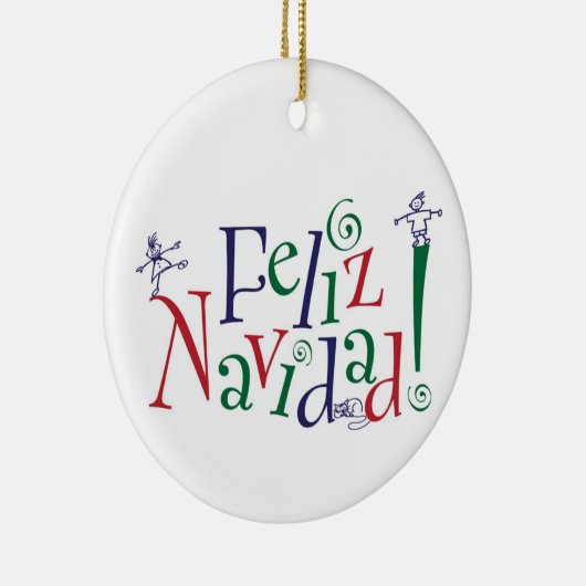 Feliz Navidad Ornament (Rechts)