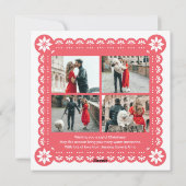 Feliz Navidad Papado Picado Photo Carte de Noël (Dos)