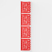 Feliz Navidad Papel Picado Spandoek (Verticaal)