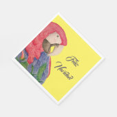 Feliz Navidad Parrot Kerstmis Macaw Servet (Hoek)