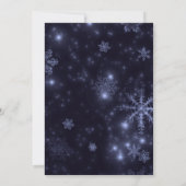 Feliz Navidad Photo & Snowflakes sur carte Blue Fl (Dos)