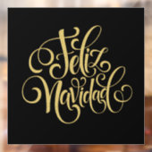 Feliz Navidad Raamsticker (Vel 2)