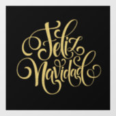 Feliz Navidad Raamsticker (Vel)