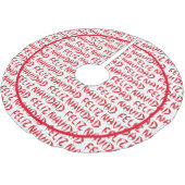 Feliz Navidad Red Chili Pepper Kerstboom Rok (Gekanteld)