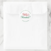 Feliz Navidad Return Address Sticker  (Sac)