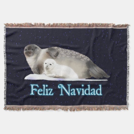 Feliz Navidad - Ringed zegel Deken (Voorkant)