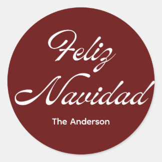 feliz navidad ronde sticker