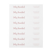 Feliz Navidad Roos Goud Roze Faux Glitter (Vel)