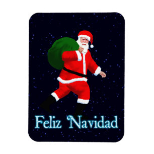 Feliz Navidad - Santa Claus Magneet
