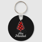 Feliz Navidad Shirts Family - Christmas Trees Buff Sleutelhanger (Voorkant)