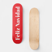Feliz Navidad Skateboard (Recto)