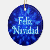 Feliz Navidad - Snowburst Keramisch Ornament (Links)