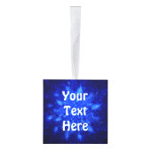 Feliz Navidad - Snowburst Kubus Ornament (Rechts)
