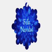 Feliz Navidad - Snowburst Ornament Kaart (Rechts)