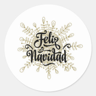 Feliz Navidad Spaanse Kerst stickers