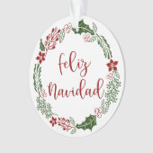 Feliz Navidad, Spaanse kerstavond Ornament (voorkant)