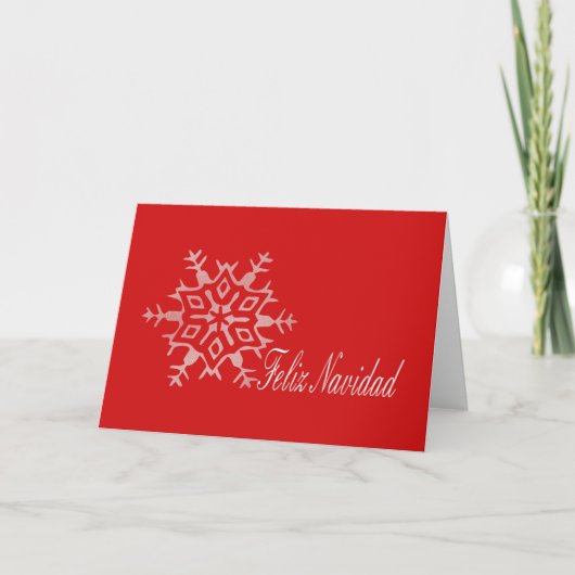 Feliz Navidad Spaanse kerstkaart Feestdagen Kaart (Voorkant)