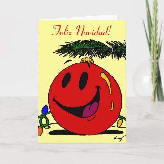 Feliz Navidad Spaanse kerstkaart Feestdagen Kaart (Voorkant)