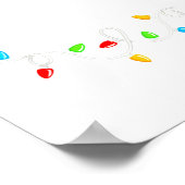 Feliz Navidad Spanish Mexican Christmas Xmas Light Poster (Hoek)