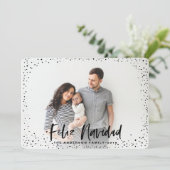Feliz navidad stars photo carte de vacances (Debout devant)