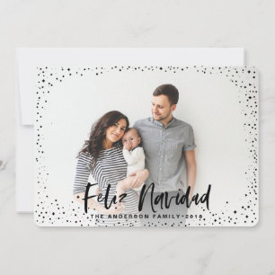 Feliz navidad stars photo carte de vacances
