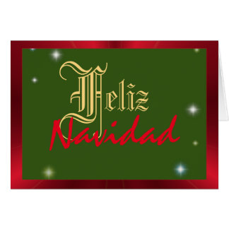 Feliz Navidad sterren rood en groen kerstfeest
