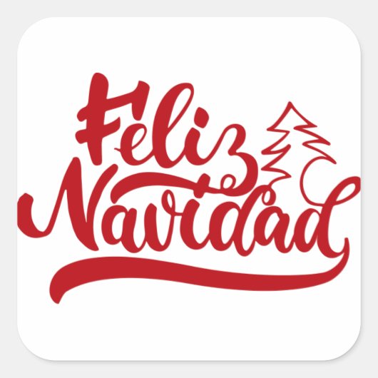 Feliz Navidad Sticker (Devant)