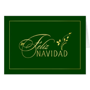 Feliz Navidad - tarjetas espagnols - carte de fin