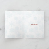 Feliz Navidad Typografie Feestdagen Kaart (Binnen)