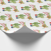 Feliz Navidad-vakantiecactus Cadeaupapier (Hoek)