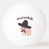 Feliz Navidad. Varkens Pingpongballen (Achterkant)