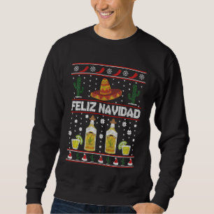 Feliz Navidad Vin Mexicain Noël Sweat moche