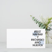 Feliz Navidad Y Prospero Ano Nuevo - de Kaart van (Staand voorkant)