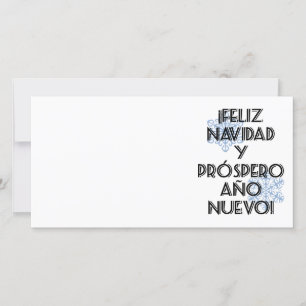 Feliz Navidad Y Prospero Ano Nuevo - de Kaart van