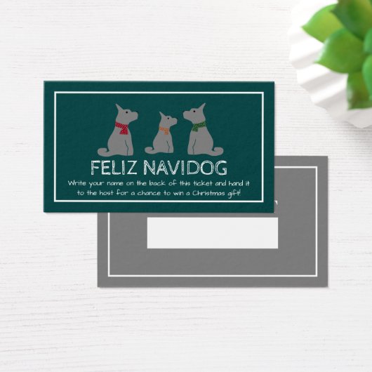 Feliz Navidog, billet de jauge de Noël espagnol (Bureau)