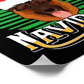 Feliz Navidog German Shepherd Dog Holiday Merry Ch Poster (Hoek)