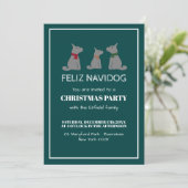 Feliz Navidog, Invitation de Noël de style espagno (Debout devant)
