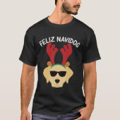 Feliz Navidog Navidad Labrador Retriever Kerstmis T-shirt (Voorkant)