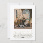 Feliz NaviDog Punny Pet Photo Carte de Noël (Dos)