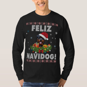 Feliz Navidog Rottweiler Chien moche Sweat Père No