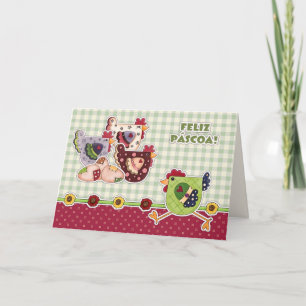 Feliz Páscoa. PaasKaart in het Portugees Feestdagen Kaart