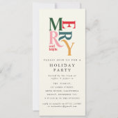 felkleurige feestdag kaart (Voorkant)