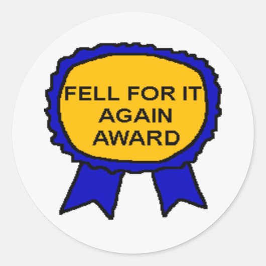 FELL FOR IT NOGMAALS AWARD STICKERS (Voorkant)