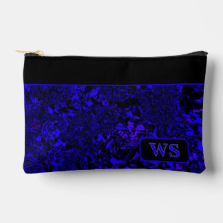 Felle blauwe cosmetische tas