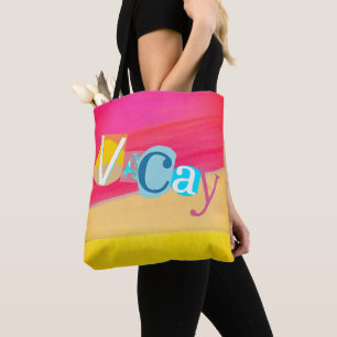 Felle Candy Gekleurde Retro Vakantie Modus Draagtas