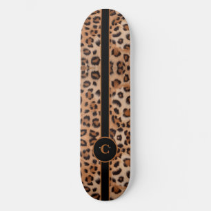 Felle en stoute luipaard gepersonaliseerd skateboa skateboard
