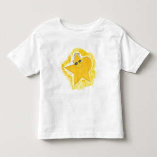 Felle Gele Ster Kinder Shirts