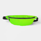 Felle groene heuptas met een centrale zwarte heuptasje (Voorkant)